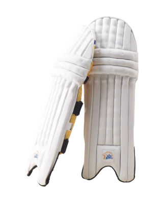 Professional White Cricket Batting Pads Transparent Background