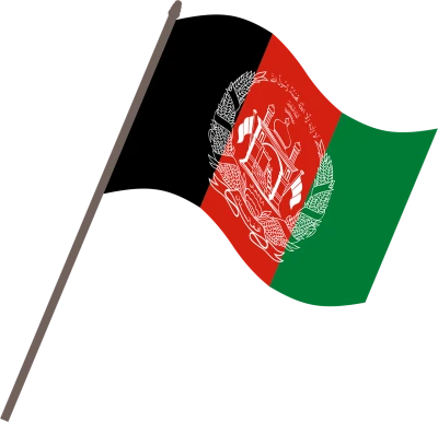 Afghanistan National Flag Waving Transparent Background