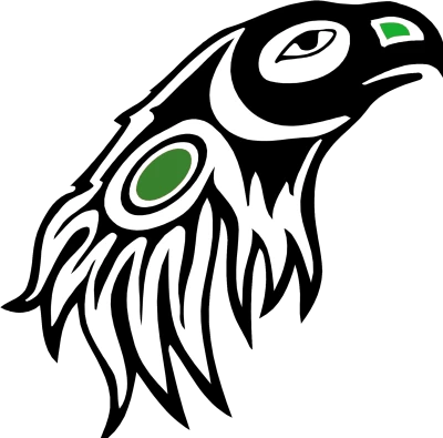 Tribal Eagle Mascot Logo Design Clipart