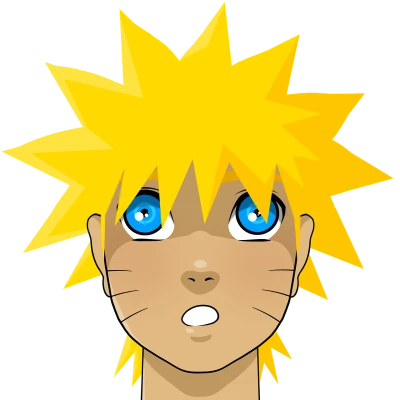 Naruto Uzumaki Anime Head Face Free PNG