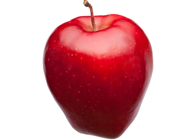 Fresh Red Apple Fruit Isolated Transparent Background