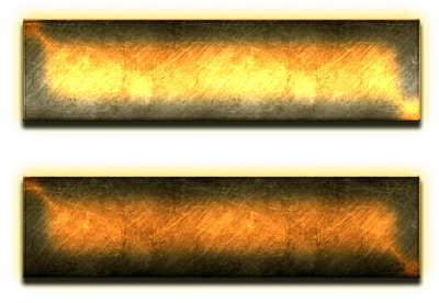 Brushed Gold Metal Plates Rectangular Free PNG