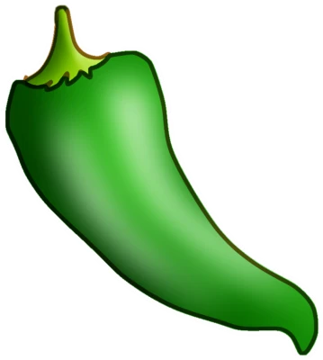 Fresh Green Chili Pepper Illustration PNG Image