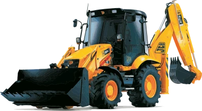 JCB 3CX Backhoe Loader PNG Image