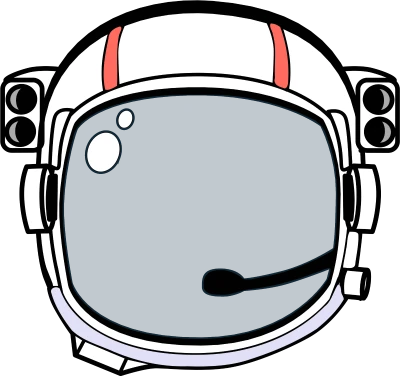 Cartoon Astronaut Helmet Clipart Free PNG