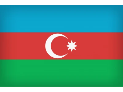 Azerbaijan National Flag PNG Image