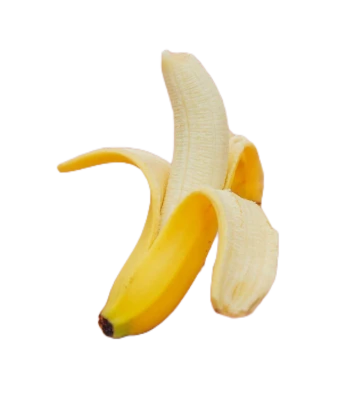 Single Peeled Banana PNG Image