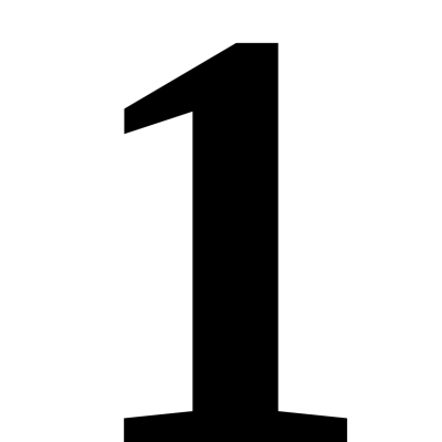 Number 1 PNG – High-Quality Transparent Background