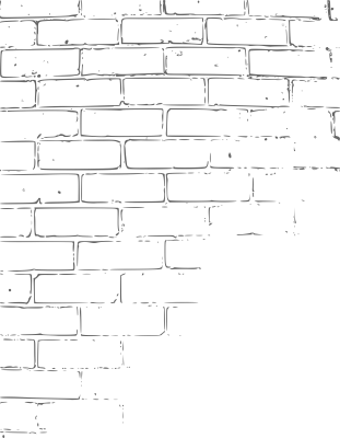 Outline Brick Wall Line Art PNG Image