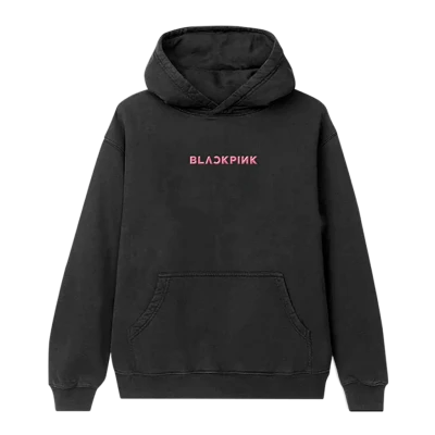 Blackpink Hoodie with Pink Text PNG Image