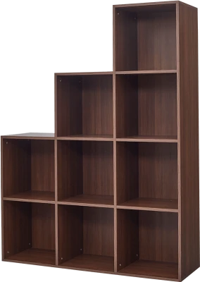 Modern Step Style Bookshelf PNG Image