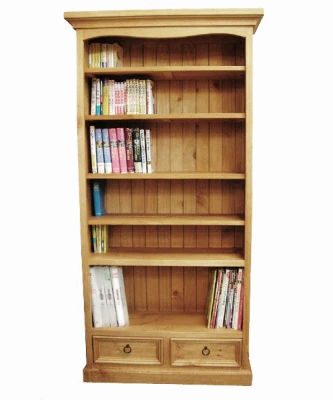 Full Wooden Bookshelf PNG Image