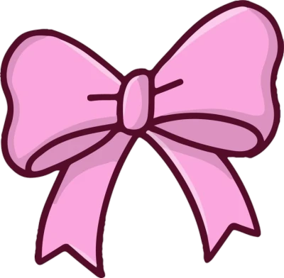Pink Ribbon Bow Clipart Free PNG