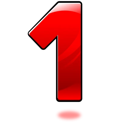 Number 1 PNG – High-Quality Transparent Background