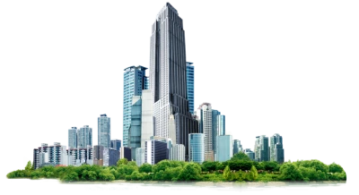 Modern City Skyscrapers Clipart