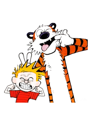 Calvin and Hobbes Comic Free PNG