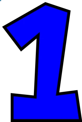 1 Number PNG – Transparent Digit Image