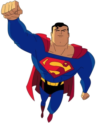 Superman Flying Superhero Clipart
