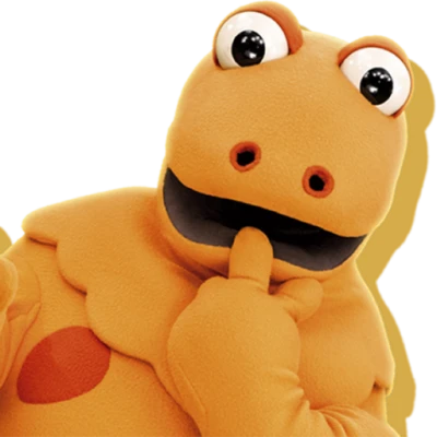 Orange Puppet Muppet Character Clipart