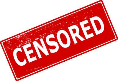Red Censored Stamp PNG Image