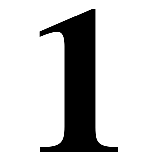 1 Number PNG – Transparent Digit Image 5