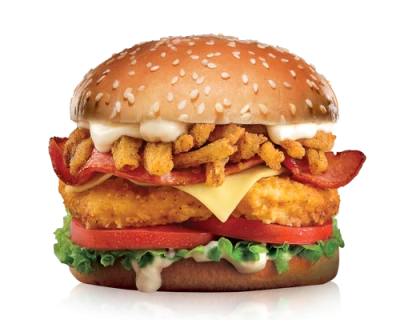 Spicy Zinger Chicken Burger Free PNG