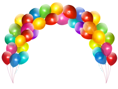 Colorful Balloon Arch Free PNG