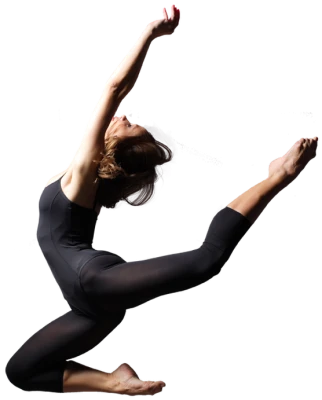 Ballerina Dancer Leaping Pose Free PNG