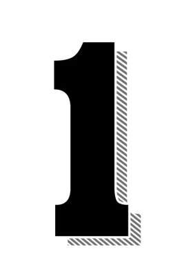 1 Number PNG – Transparent Digit Image