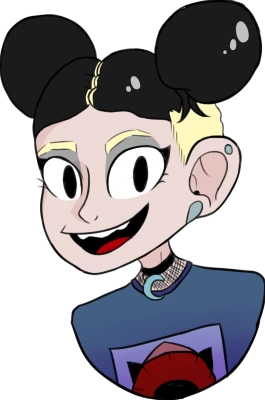 Alt Girl Goth Character Clipart