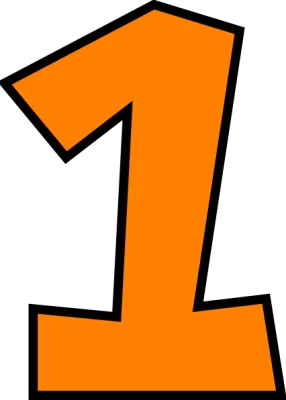 1 Number PNG – Transparent Digit Image