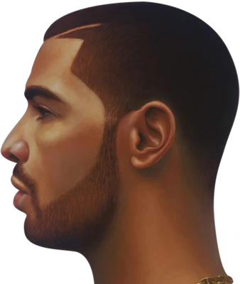 Drake Rapper Profile Painting Free PNG