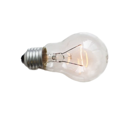 Glowing Light Bulb PNG Image