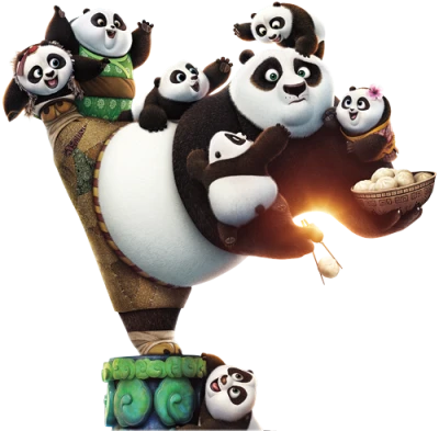 Po Kung Fu Panda Family Clipart