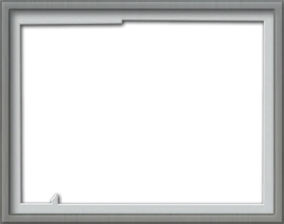 Metallic Horizontal Frame Free PNG