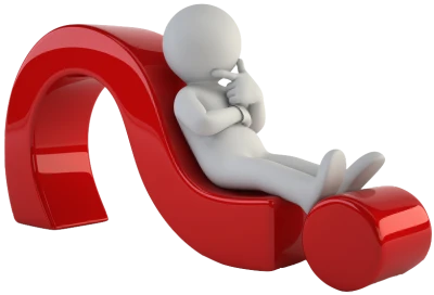3D Thinking Man Free PNG
