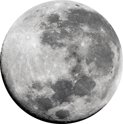 Realistic Full Moon Free PNG