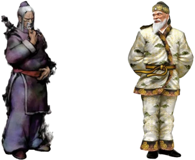 Tekken Jinpachi and Wang Free PNG