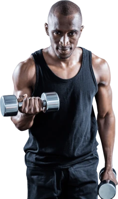 Man Lifting Dumbbell Free PNG