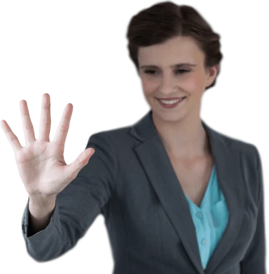 Businesswoman Interface Gesture PNG