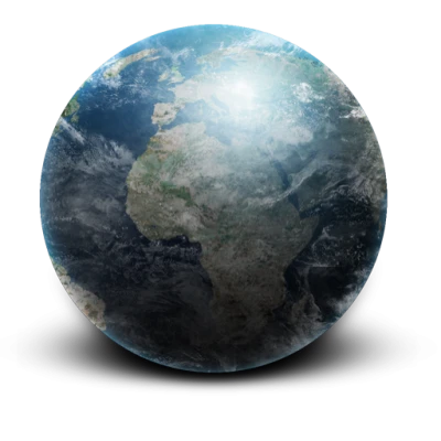 Realistic Earth Globe Free PNG