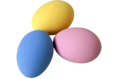 Three Colorful Easter Eggs Free PNG