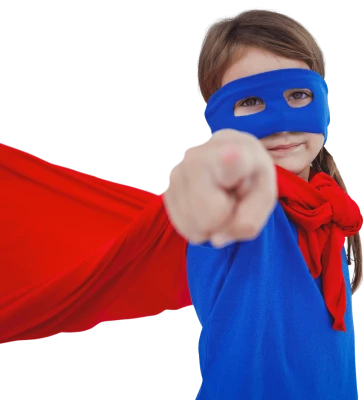 Superhero Girl Child Free PNG