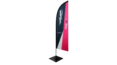 Feather Banner Flag Stand Transparent Background