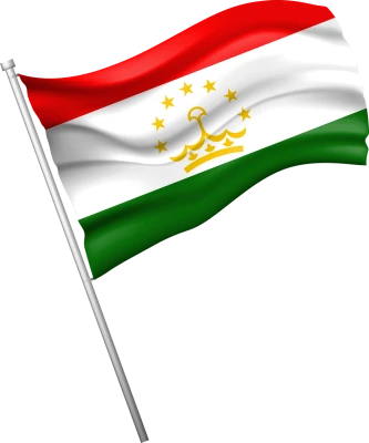 Tajikistan Waving Flag Free PNG