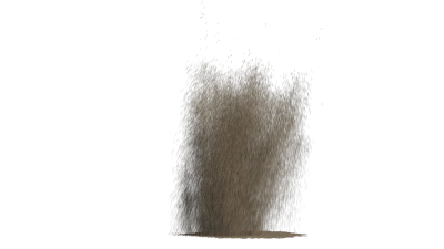 Brown Dust Soil Explosion Transparent Background