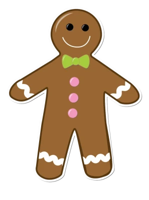 Gingerbread Man Cookie Clipart