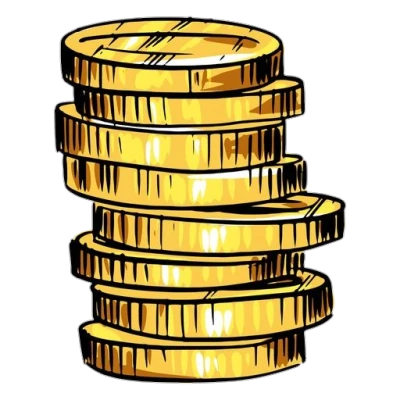 Stack of Gold Coins Free PNG