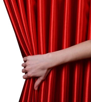 Red Velvet Stage Curtain Transparent Background