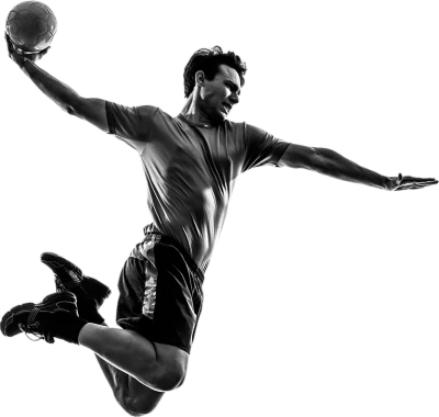 Handball Player Athlete Silhouette Free PNG